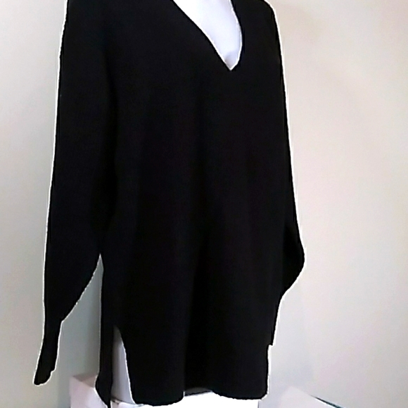 Super Soft V Neck Tunic Sweater, Recycled Polyester. NWOT - Picture 3 of 11